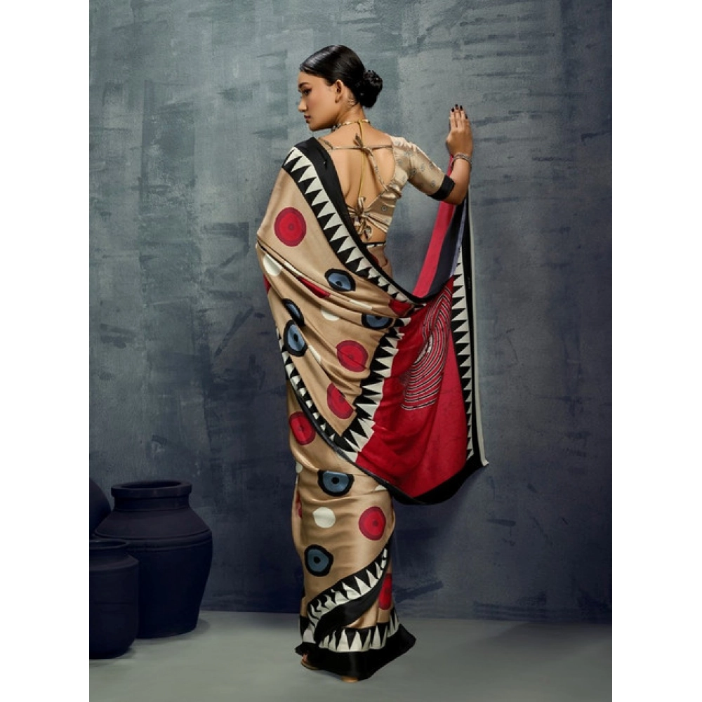 generic women's satin crepe printed saree with unstitched blouse 5.5mtr (multicolor) generic women's satin crepe printed saree with unstitched blouse 5.5mtr (multicolor)