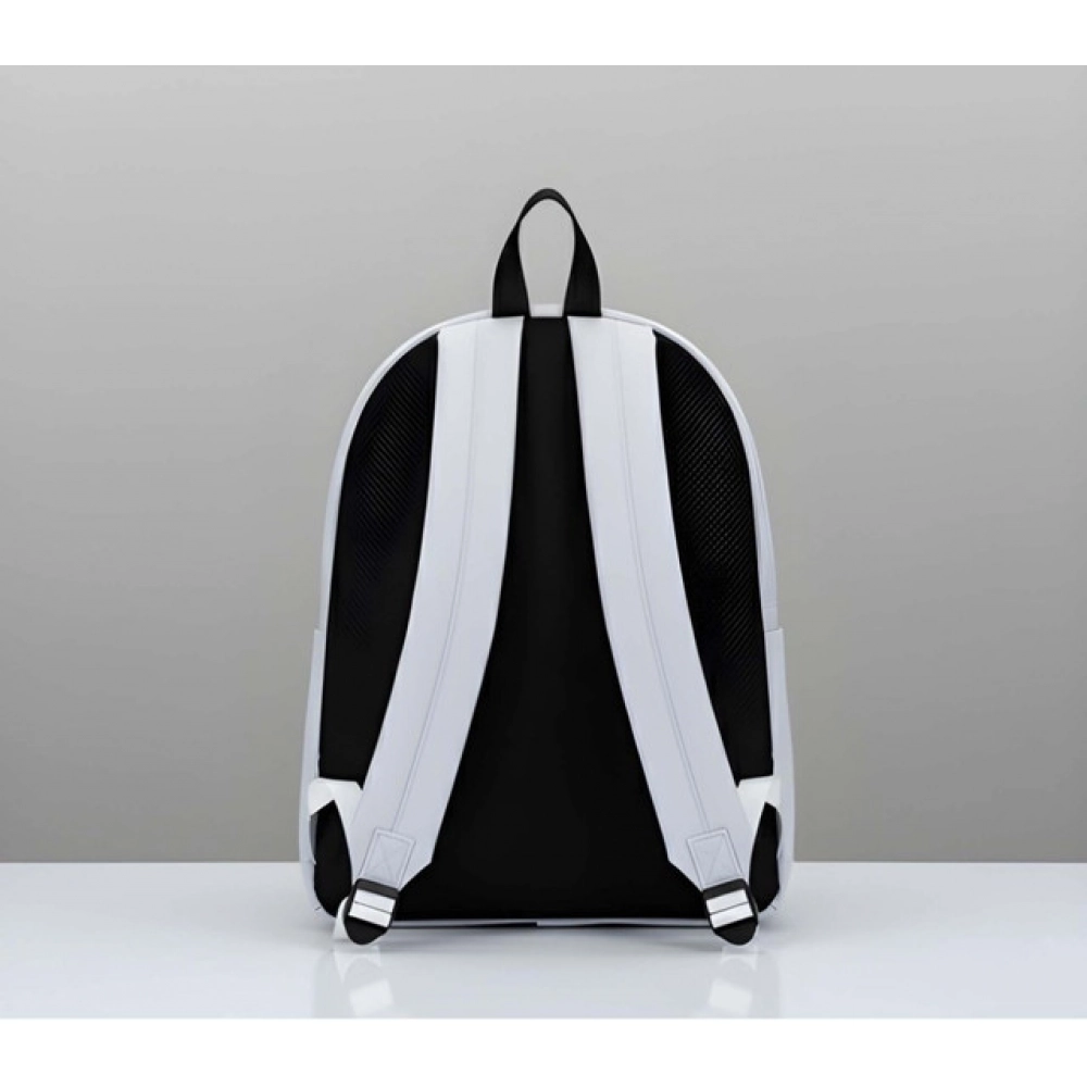 generic unisex pu leather solid medium zipper backpack (grey) generic unisex pu leather solid medium zipper backpack (grey)