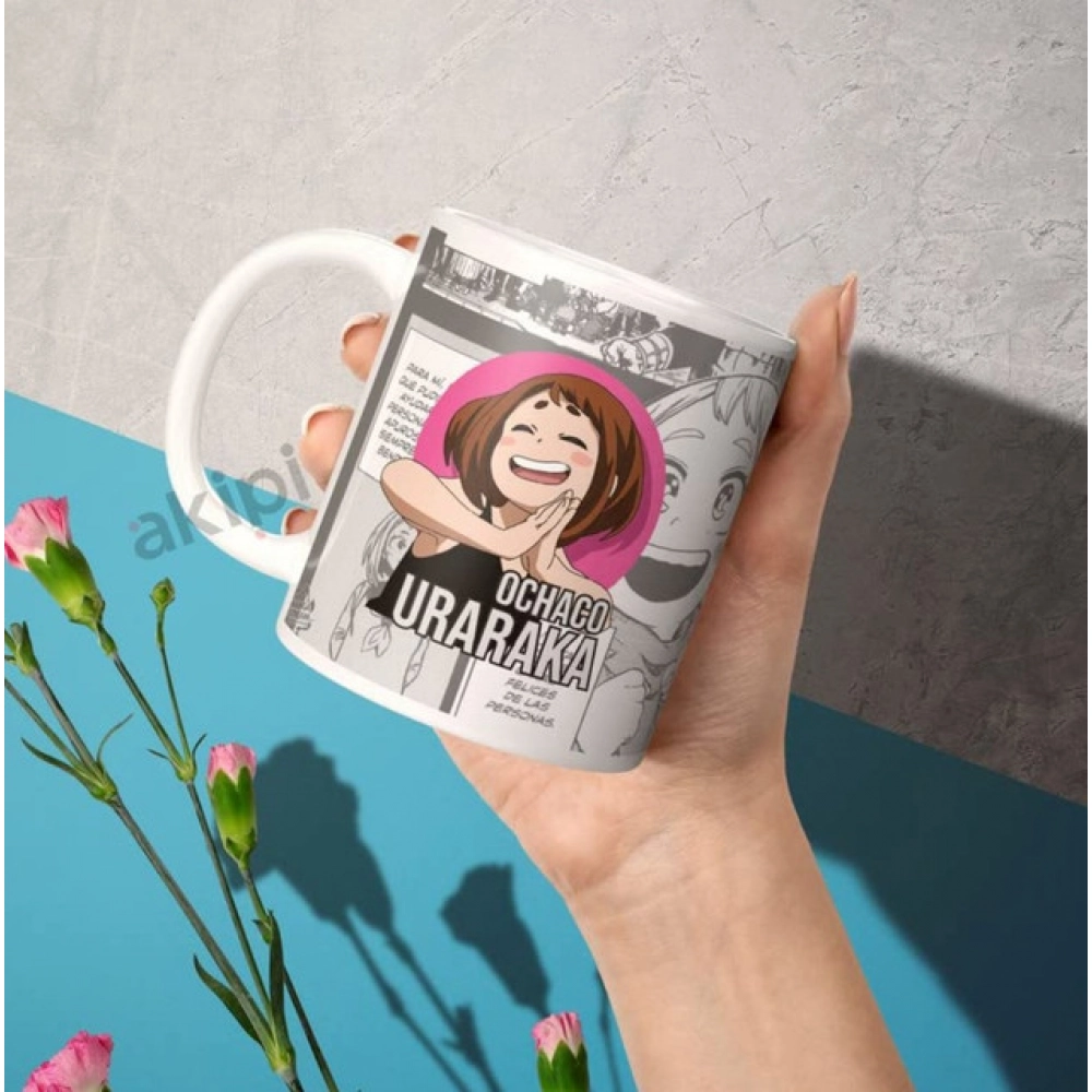generic anime ochaco uraraka ceramic printed coffee mug (white) generic anime ochaco uraraka ceramic printed coffee mug (white)