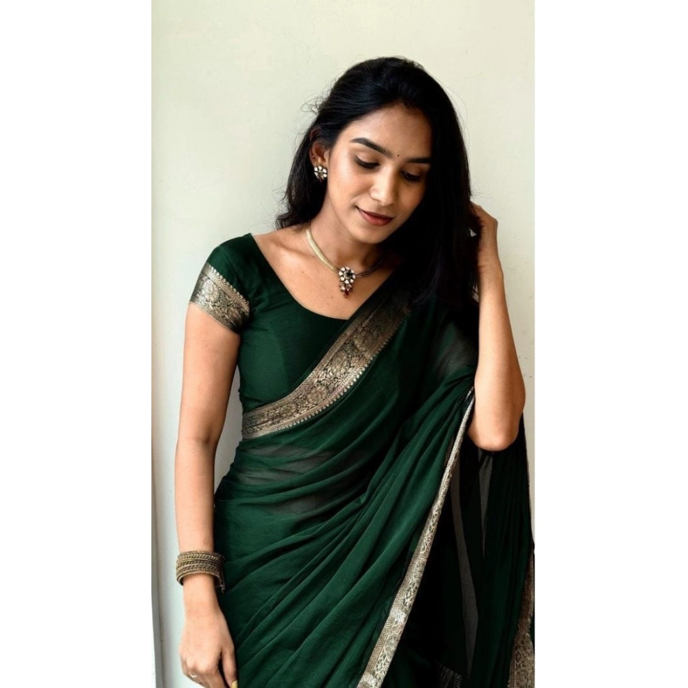 generic women's vichitra silk printed saree with unstitched blouse 5.5mtr (green) generic women's vichitra silk printed saree with unstitched blouse 5.5mtr (green)