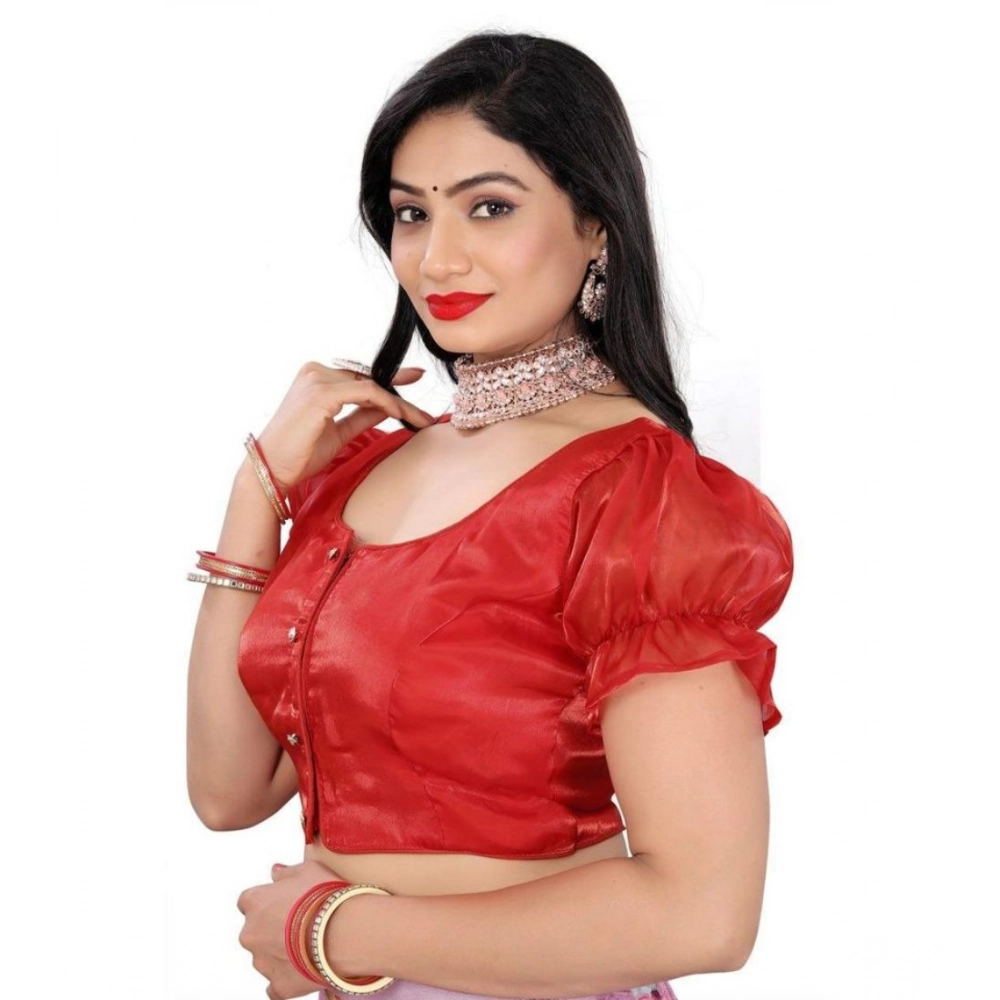 generic women's jimmy solid designer neck elastic sleeve readymade blouse (red 38 , alterable up to 42) pid65834 generic women's jimmy solid designer neck elastic sleeve readymade blouse (red 38 , alterable up to 42) pid65834