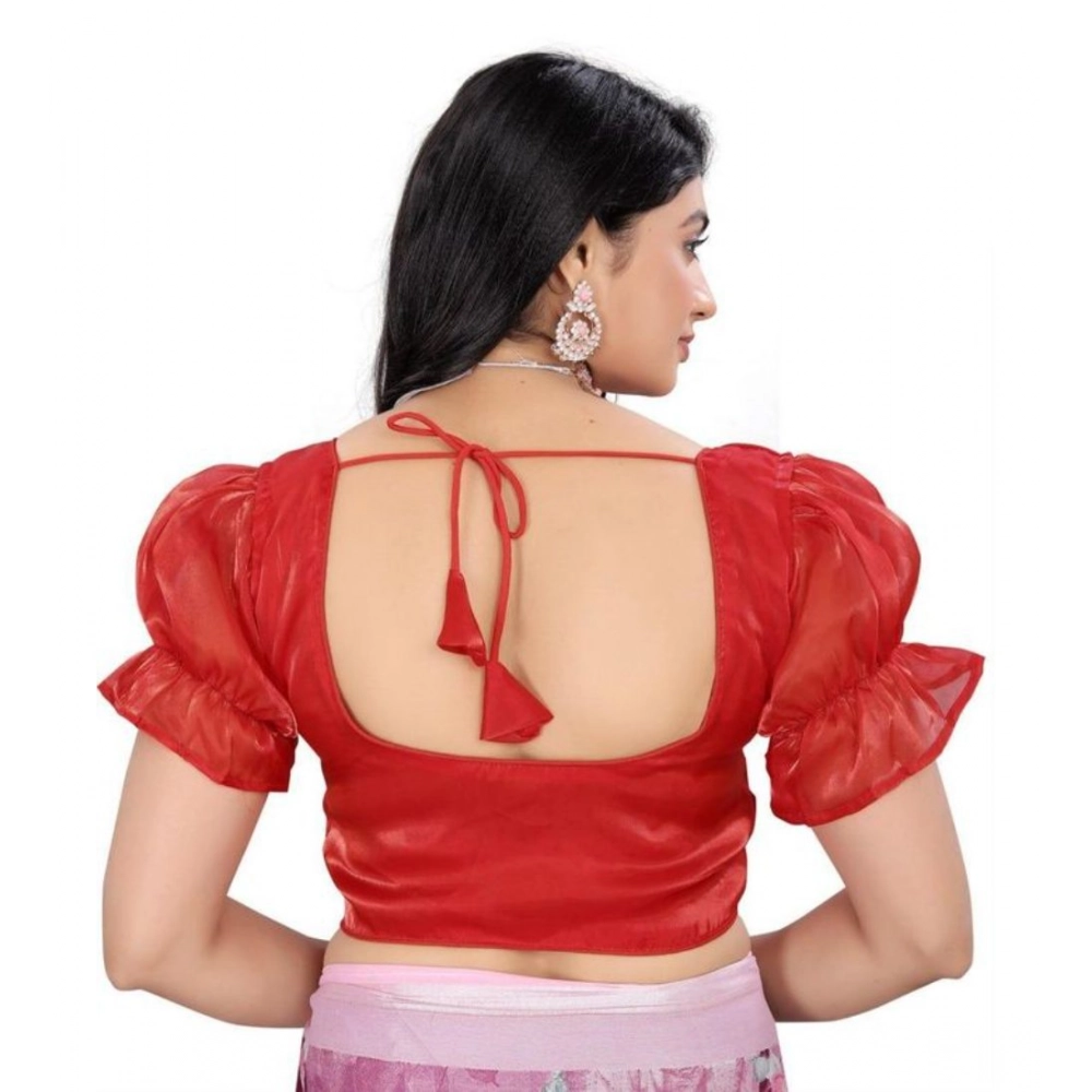 generic women's jimmy solid designer neck elastic sleeve readymade blouse (red 38 , alterable up to 42) pid65834 generic women's jimmy solid designer neck elastic sleeve readymade blouse (red 38 , alterable up to 42) pid65834