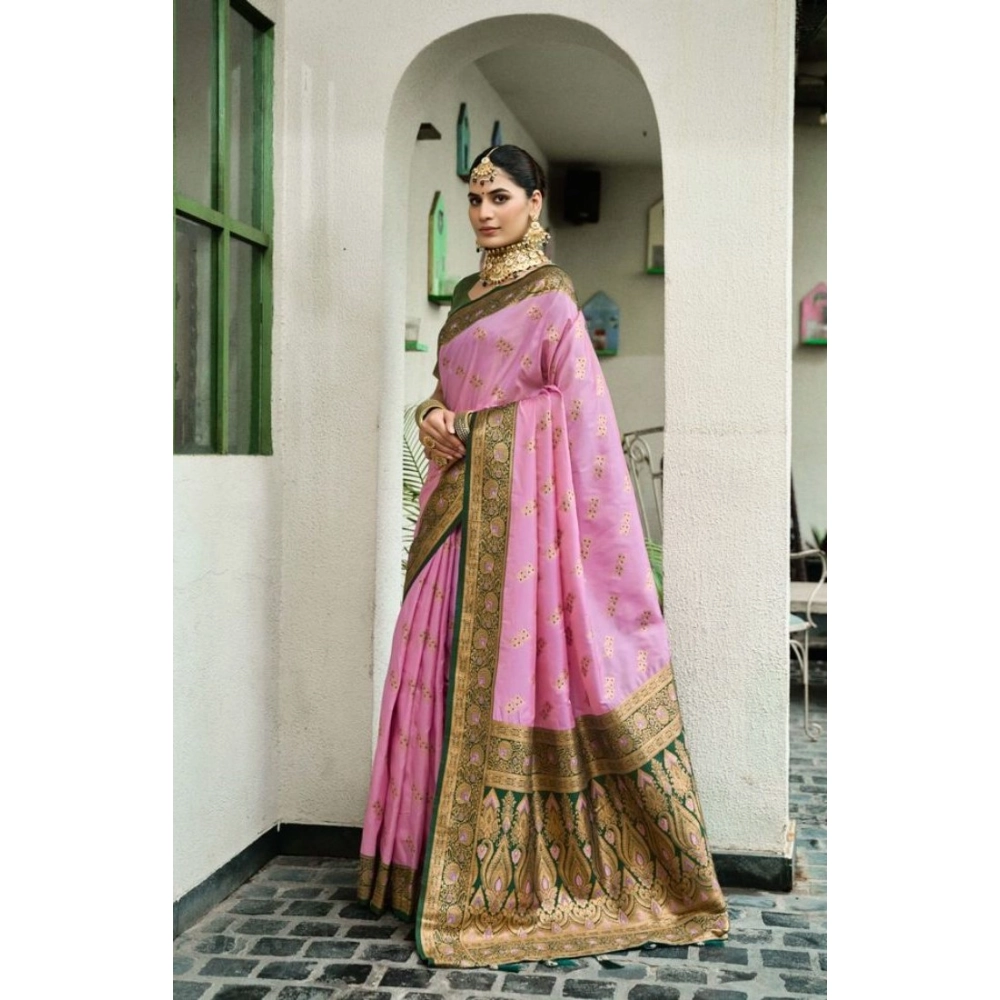 generic women's silk blend booti work ready to wear saree with unstitched blouse 5.5mtr (lightpink) generic women's silk blend booti work ready to wear saree with unstitched blouse 5.5mtr (lightpink)