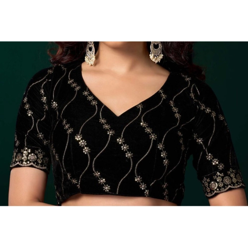 generic women's net sequence saree with unstitched blouse 5.5mtr (turquoise) generic women's net sequence saree with unstitched blouse 5.5mtr (turquoise)