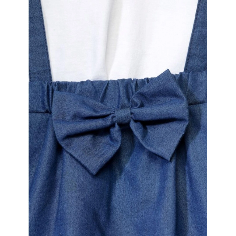 generic girl's denim embellished sleeveless skirt with inner (dark blue) generic girl's denim embellished sleeveless skirt with inner (dark blue)