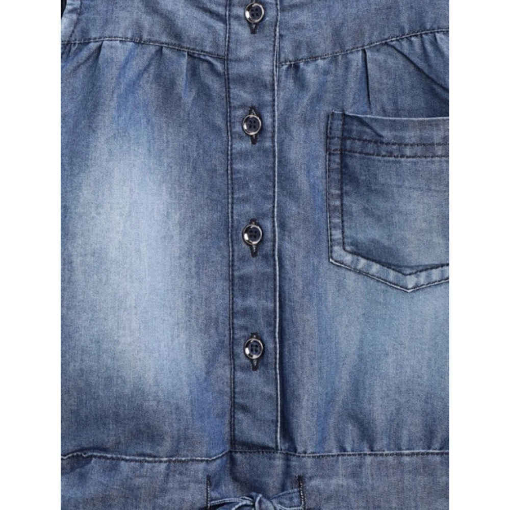 generic girl's denim embroidered sleeveless jumpsuit (blue) generic girl's denim embroidered sleeveless jumpsuit (blue)