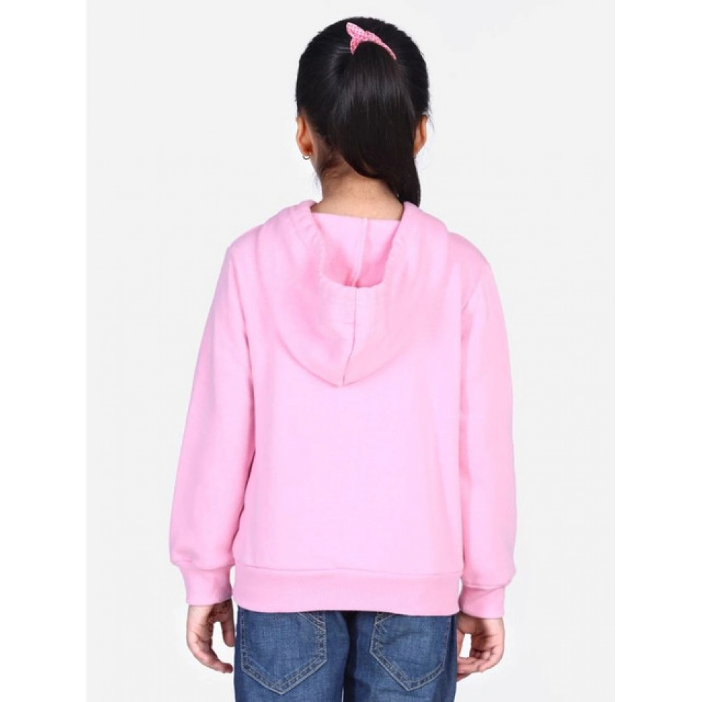 generic girl's fleece embellished long sleeves sweatshirt (light pink) generic girl's fleece embellished long sleeves sweatshirt (light pink)